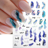 6 kleuren marmeren nagelstickers bronzer zilver zelfklevende stickers bloei marmeren nagelstickers 3D marmeren nagelstickers ontwerpaccessoires nail art stickers nagelstickers set nagelfolie