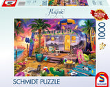 Schmidt Spiele 58573 Jeff Haynie, Mit Dem Wohnwagen Am Meer, puzzel 1000 stukjes Puzzel Naty Shop Standaard titel
