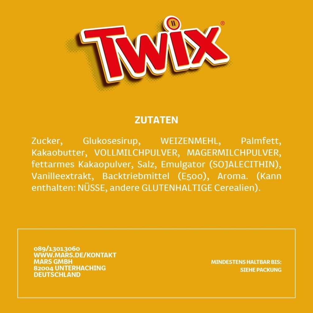 Twix witte chocoladerepen; karamel, koekjes, witte chocolade; meerdere pakjes chocolaatjes; 5 repen (5 x 46 g)