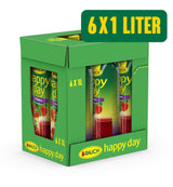 Rauch Happy Day Aardbei | Intense aardbeiensmaak | Verfijnd met appels en citroen | 6X 1 liter, Tetra Prisma Alcoholvrije dranken Naty Shop