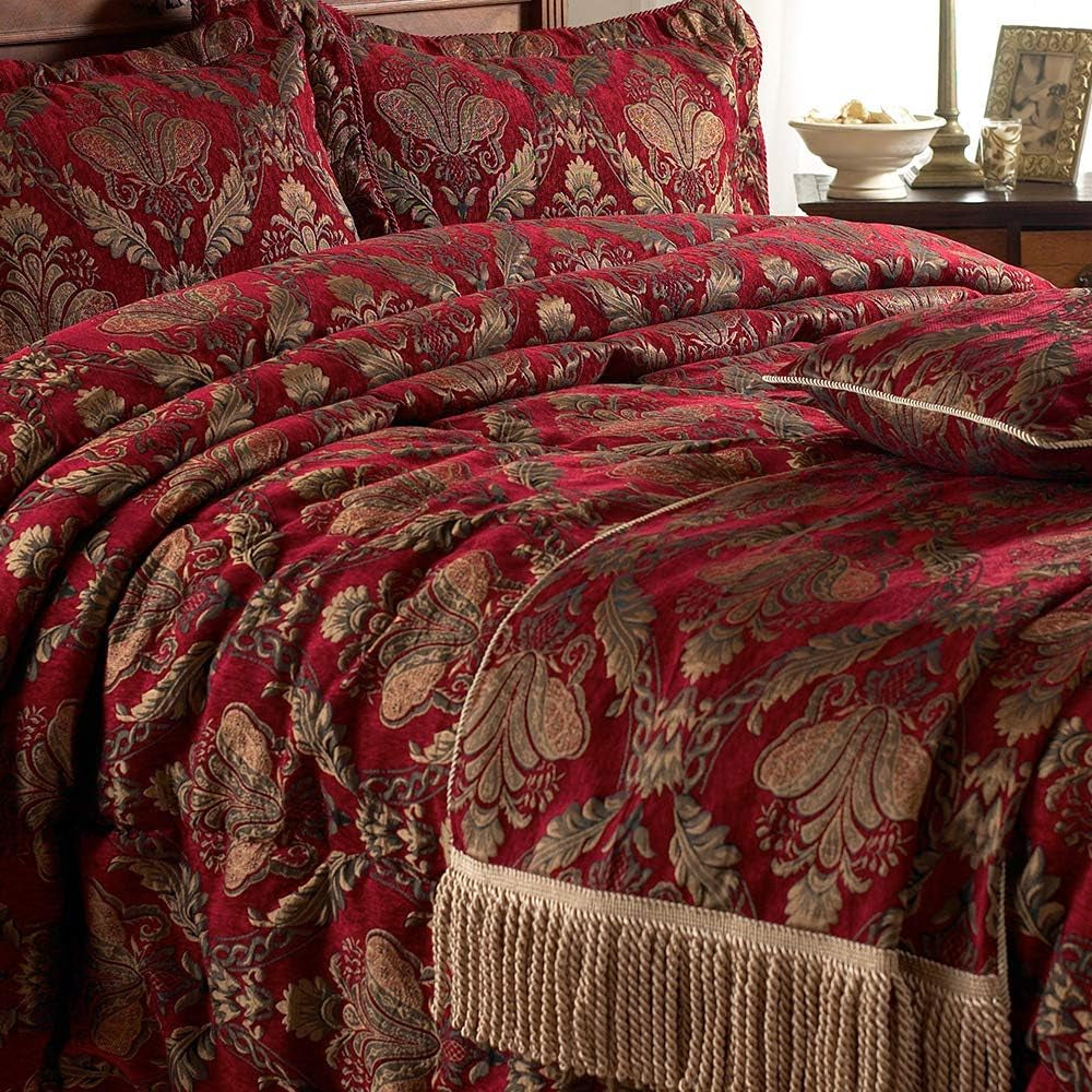 Riva Home Shiraz Bedden en dekbedden Paoletti Bordeaux 130X170Cm