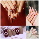 6 Stück Doppel-Ende Nagel Pinsel, Nageldesign Pinsel, Doppel-Ende Nail Art Pinsel Kit Professionelle Maniküre Werkzeuge Kit (Zwart)