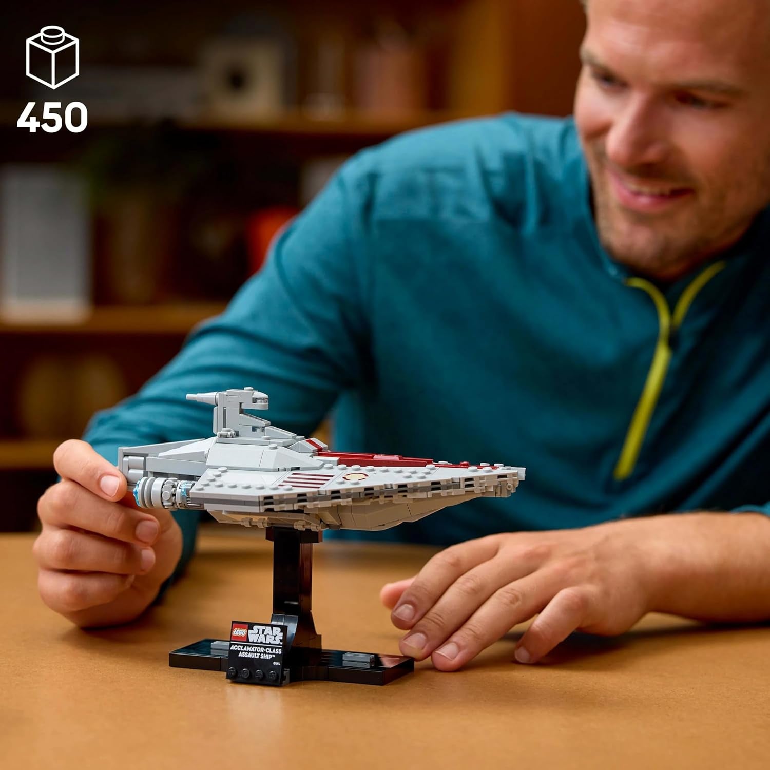 LEGO Star Wars 75404 Acclamator Class aanvalsschip uit Attack of the Clones - ruimteschip om te verzamelen, bouwen en tentoon te stellen - fantasiebouwset - cadeau voor volwassenen en tienerfans Bouwsets Besuche in LEGO-Store