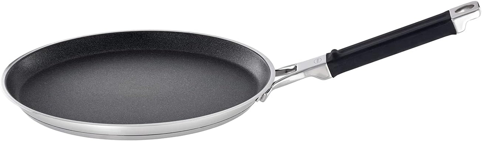 RÖSLE SILENCE PRO pannenkoekenpan, premium krasbestendige Proresist antiaanbaklaag, 18/10 roestvrij staal, geschikt voor inductie Potten en pannen Naty Shop Crêpes Pfanne