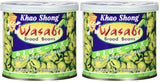Khao Shong Gebakken groene erwten met wasabi, knapperige erwten in een pittig beslag, een vetarm alternatief voor noten, medium pikant, 1 blik van 140 g | 140 g (1 pakje)