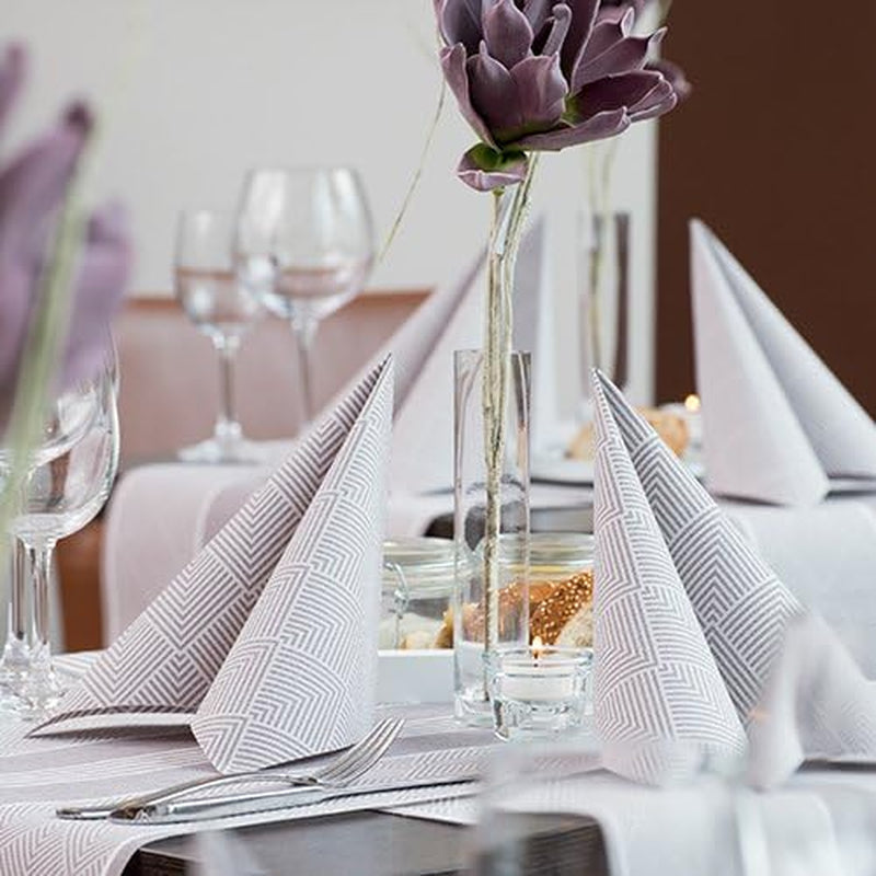 Papstar, 50 servetten "ROYAL Collection" 1/4 vouw 40 Cm X 40 Cm champagne "Elegance", #86497