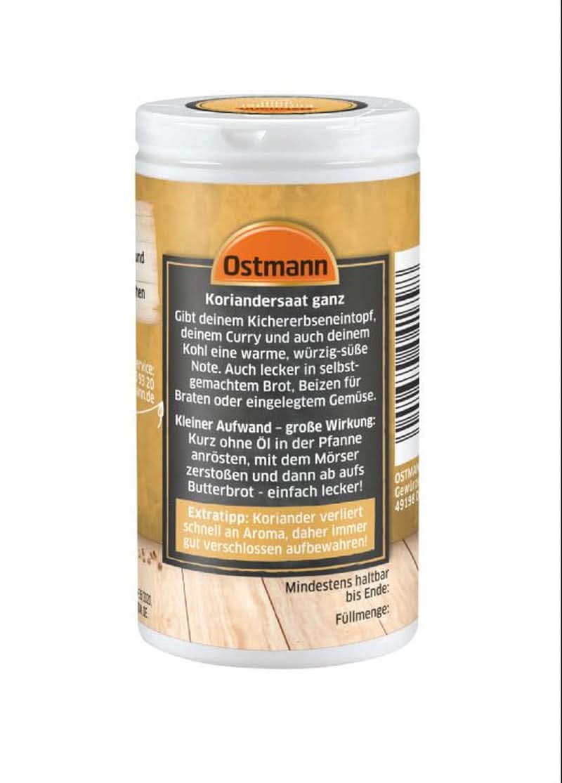 Hele korianderzaadjes (verpakkingsontwerp kan variëren) Naty Shop Spices