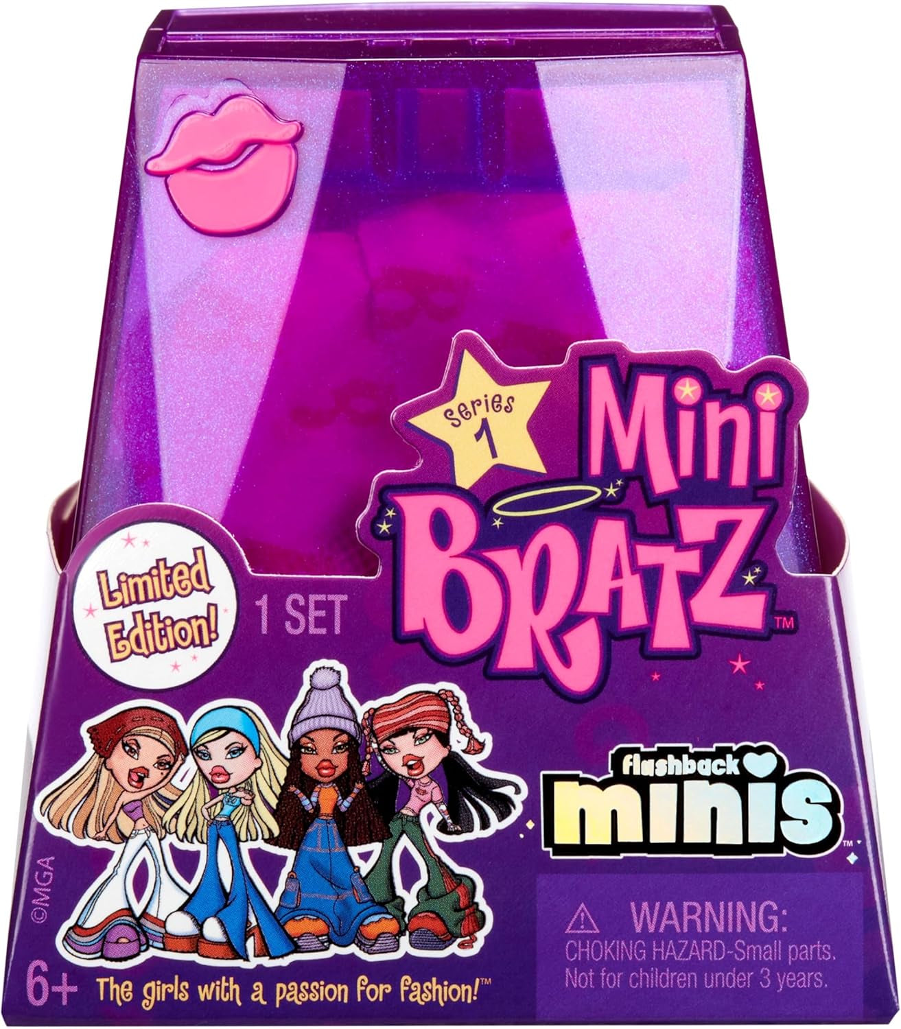Bratz Miniverse MGA's Y2K Nostalgia Flashback Minis Limited Edition poppen - SURPRISE PACK - 2 Bratz Mini-poppen en vitrine - Geweldig cadeau voor kinderen en verzamelaars 6+