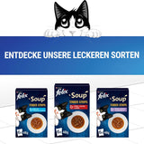 Felix Soepreepjes, Kattensoep, Gemengde Variatie, Verpakking van 8 (8 x 6 zakjes van elk 48 g)