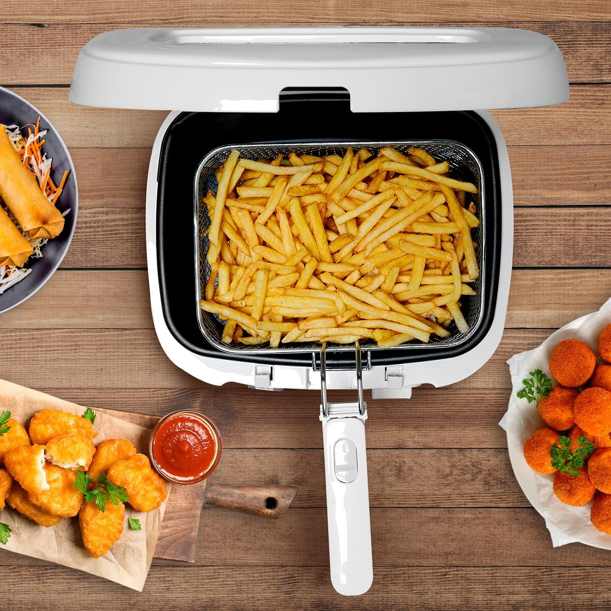 Alpina Frituurpan 2,5L DF-165, 1800W - Regelbare temperatuur tot 190°C Apparaten Naty Shop