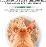 Zilveren Kip met Eendenmousse en Filets, Compleet Natvoer voor Senior Katten, Graanvrij, Immuunondersteuning, Vochtbron, 12 x 70 g