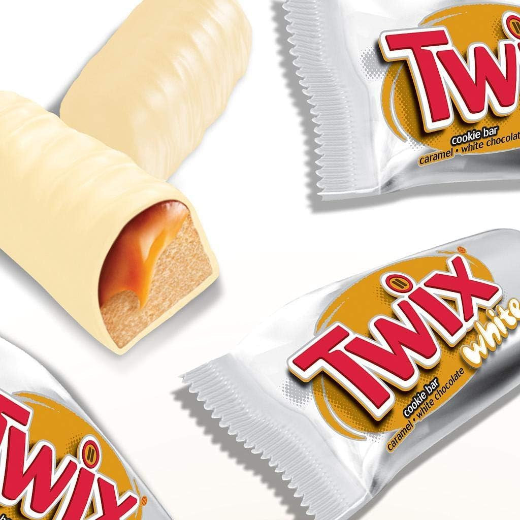 Twix Witte Chocoladerepen | Karamel, koekjes, witte chocolade | Chocolade Multipack | 5 repen (5 x 46 g) (verpakking van 5)