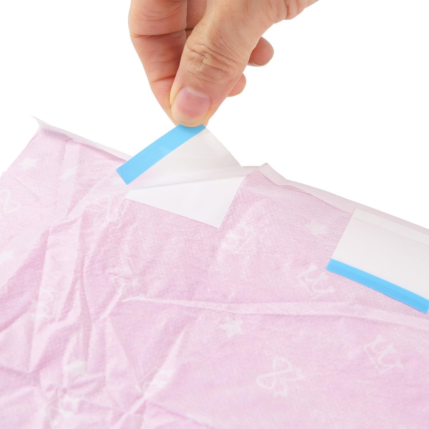CutiePlusU luiers voor volwassenen, 10 stuks, wegwerpincontinentieslipjes met laken voor dames en heren, maximaal absorptievermogen 's nachts - kleine prinses (grote maat 94-119 cm)