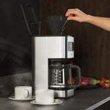 AEG Deli 5 espressomachine, 1,5 l, programmeerbare timer, warmhoudfunctie, veiligheidsstop, waterniveau-indicator, optimale dosering, antidruppelfunctie, RVS, CM5-1-6ST
