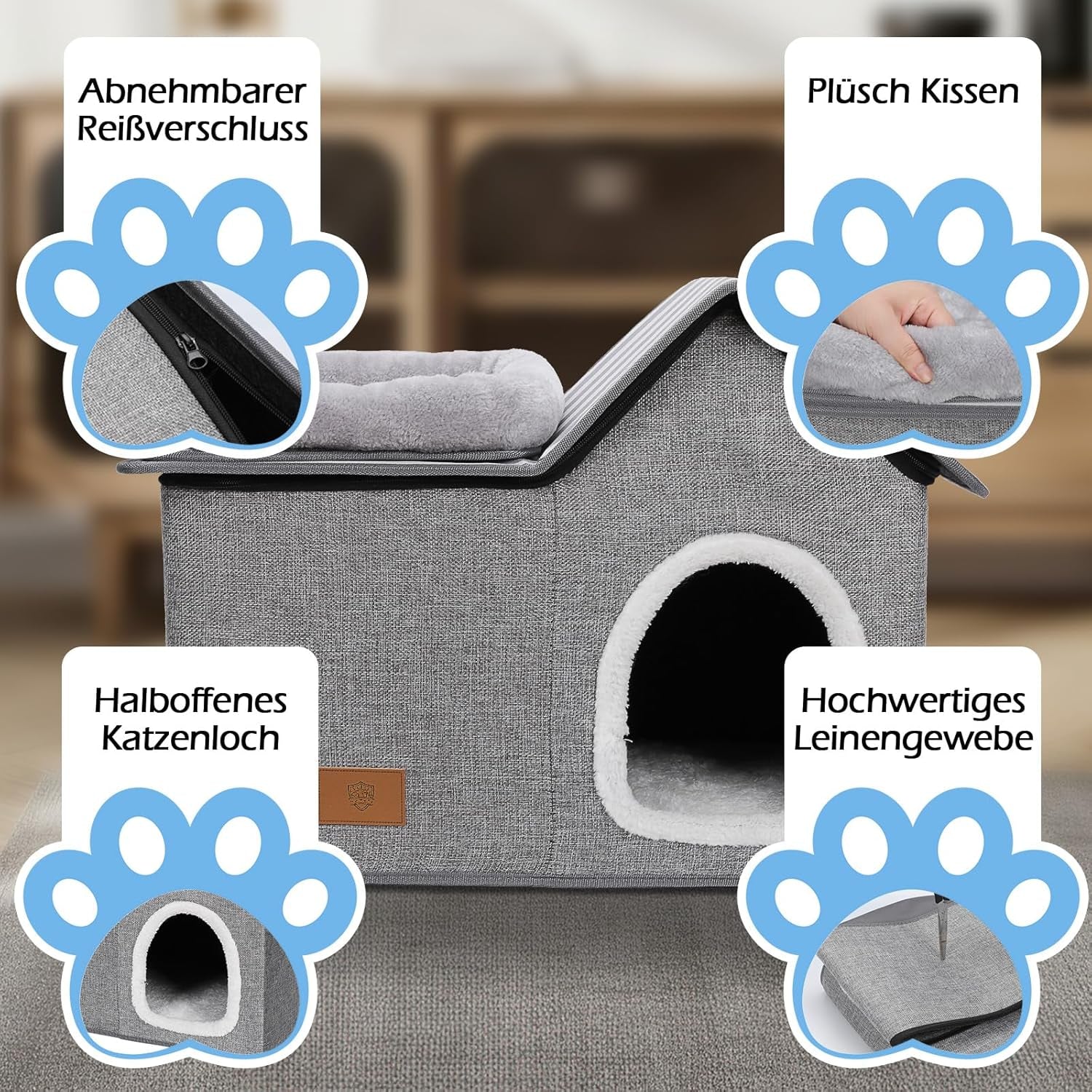 Dekens en meubels, Huisdieren, Grotten & Huizen, Katten, Kattenbedden, Katten - bedden, matrassen