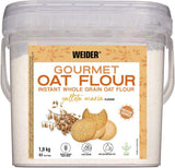 Weider Gourmet Havermout (1,9 kg) brownie smaak. Volkoren havermout. Eiwitbron met laag suikergehalte.
