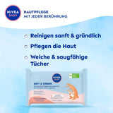 NIVEA BABY Soft & Cream vochtige doekjes voor baby's (4 x 57 stuks)