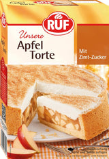 RUF Apfeltorte, Backmischung Für Eine Apfel-Torte Met Sahne-Creme en Zimt-Zucker, Apfel-Zimt-Torte, Vegan Naty Shop Apfeltorte 500 G