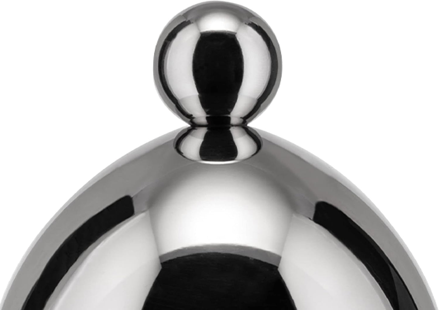 Alessi 90024 theepot met lepel, gemaakt van 18/10 roestvrij staal, hoogglans gepolijst