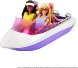 Barbie HHG60 - Zeemeermin-motorboot met 2 poppen (blond/brunette) en diverse accessoires, speelgoed voor kinderen vanaf 3 jaar