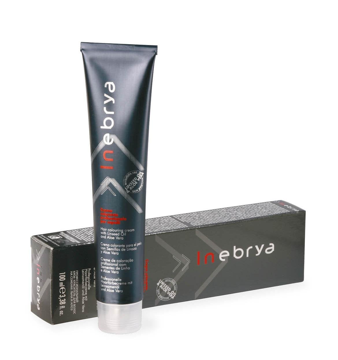 Permanente haarkleuringscrème met lijnzaad en aloë vera 100ml (- 7,0 Blond) Naty Shop zeer lichtblonde haarverf 1 G (1 pakje)