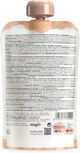 Natvoer voor kleine katten met kipcrème en kip - Natvoer voor kleine katten - Natvoer voor katten met kipcrème, graanvrij, rijk aan eiwitten, vitaminen en mineralen (20 zakjes x 150 g)