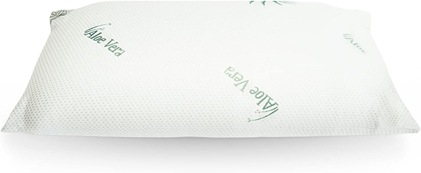 Mister Sandman Ergonomisch kussen 40X80, nekkussen met Aloë Vera kussensloop, Visco kussen Perfect voor buikslapers, rugslapers en zijslapers, kussen van traagschuim Cervicale orthopedische kussens Naty Shop