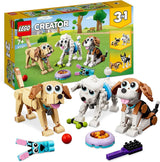 LEGO 31137 Creator 3In1 schattige hondenset met dierenfiguren Teckel, Mopshond, Poedel en meer, speelgoed voor kinderen vanaf 7 jaar, cadeau voor hondenliefhebbers Bouwsets Bekijk de LEGO-Store standaardtitel
