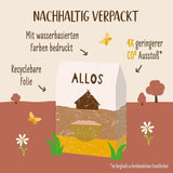 Premium knapperige muesli met walnoten en amarant Allos | Biologische Muesli | Muesli met noten | Havermout | Ontbijtgranen | Veganistisch | Pak van 6 (6 x 400 g)