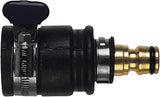 Insteekkraanaansluiting | Doorsnede 20-30 mm | Massief messing | Veilig en duurzaam | Veilige bevestiging | Robuust en corrosiebestendig, zwart/zilver/goud