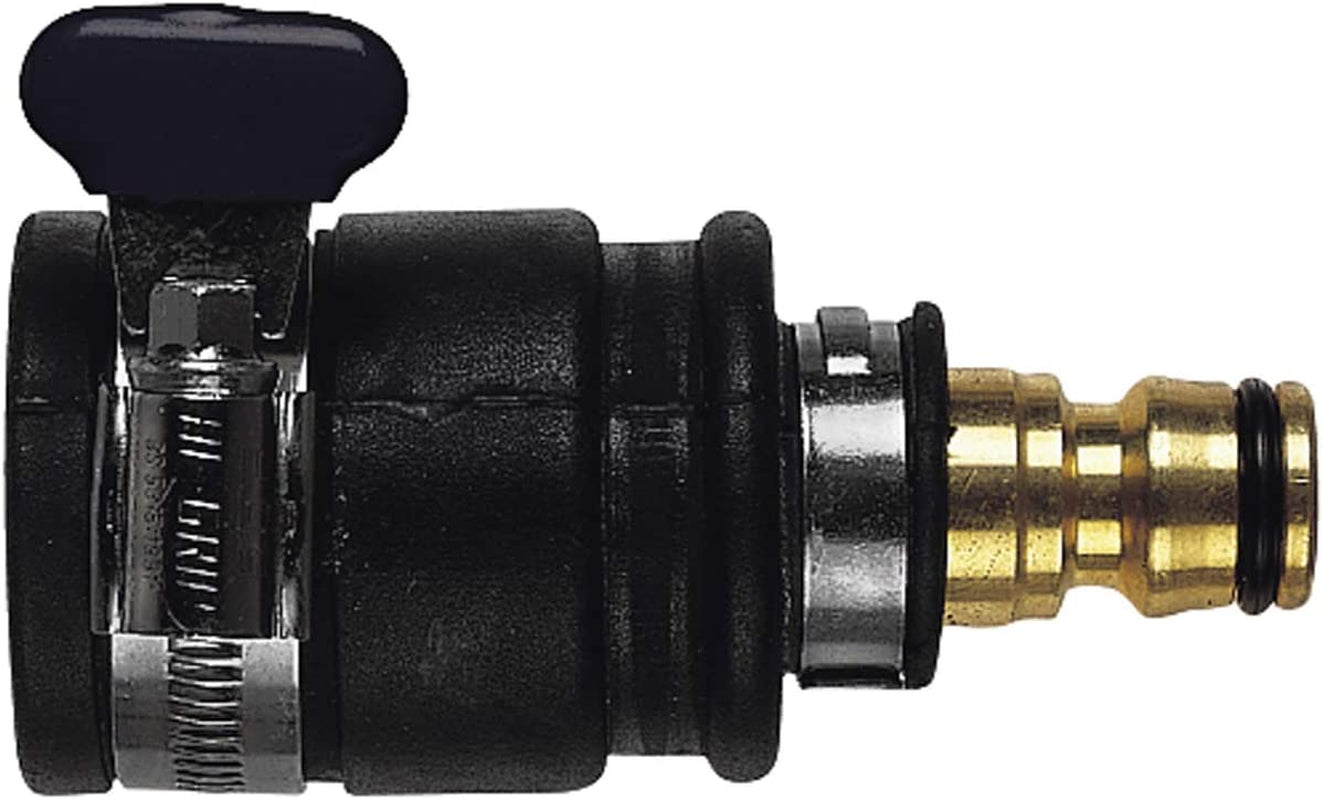 Insteekkraanaansluiting | Doorsnede 20-30 mm | Massief messing | Veilig en duurzaam | Veilige bevestiging | Robuust en corrosiebestendig, zwart/zilver/goud