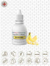 Sugarflair Kosher Banana Natural Food Flavour Intense smaakdruppels voor cakes, muffins, glazuur, drankjes, ijs - 100% natuurlijke smaak - 30 ml