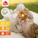 Fehn babygrijpring schapenspeelgoed fehnNATUR - knuffel van biologisch katoen - babyspeelgoed met bel en speels leerspeeltje - gripspeelgoed voor baby's en peuters vanaf 0+ maanden Babyspeelgoed Naty Shop