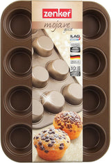 Zenker, muffinvorm diameter Ø 7 cm, MOJAVE GOLD Vormen en bakplaten Naty Shop