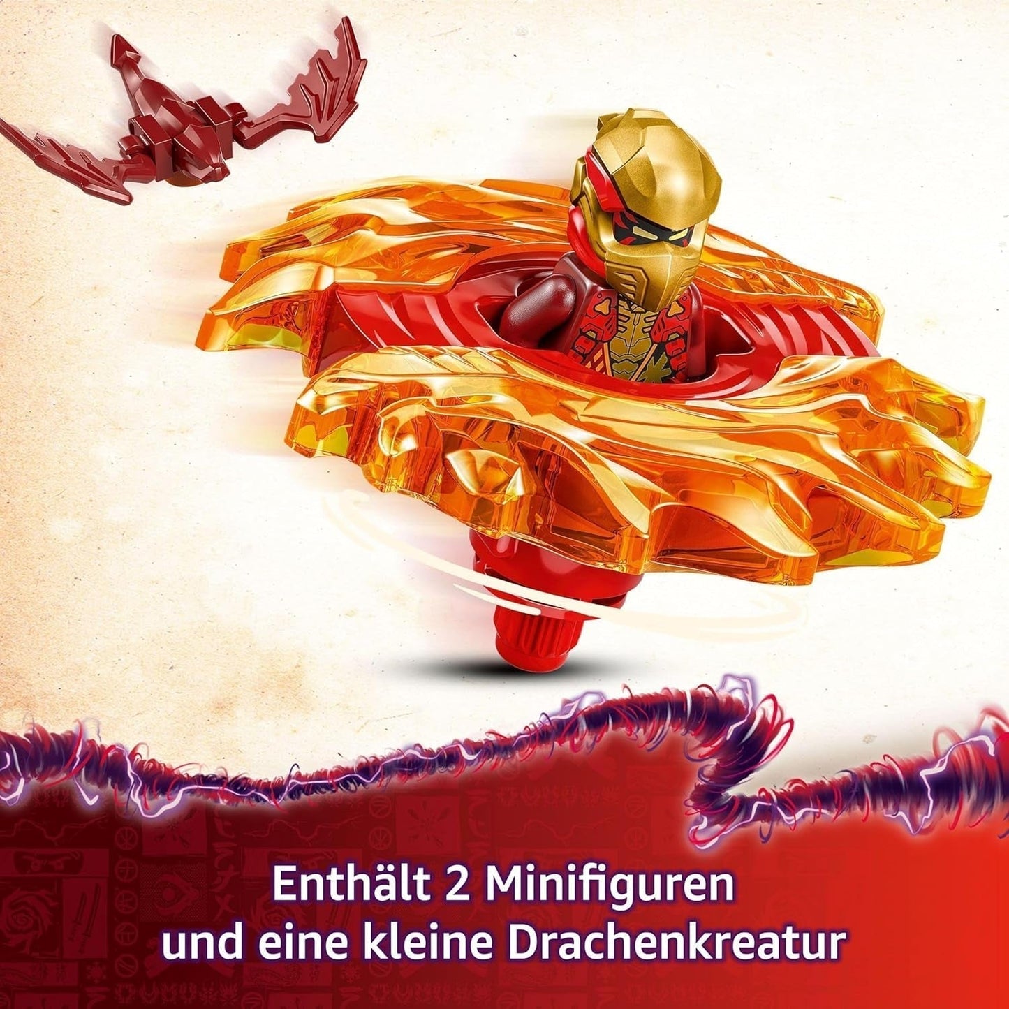 LEGO NINJAGO Kai's Draak Spinjitzu Spinner - Actie Ninja speelgoed met 2 minifiguren - Kleine speelset voor kinderen - Cadeau-idee voor jongens en meisjes vanaf 6 jaar 71823 Bouwsets Besuche in LEGO-Store