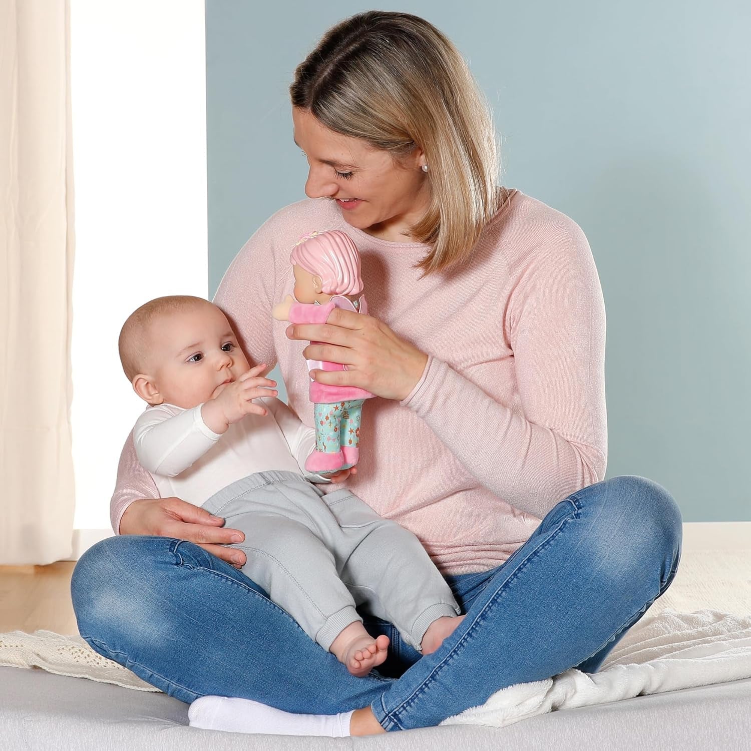 BABY born voor baby's Vergoeding Zachte lichaamspop met vingerzakken in armen 26 cm Hoge handpop 834695 Zapf Creation