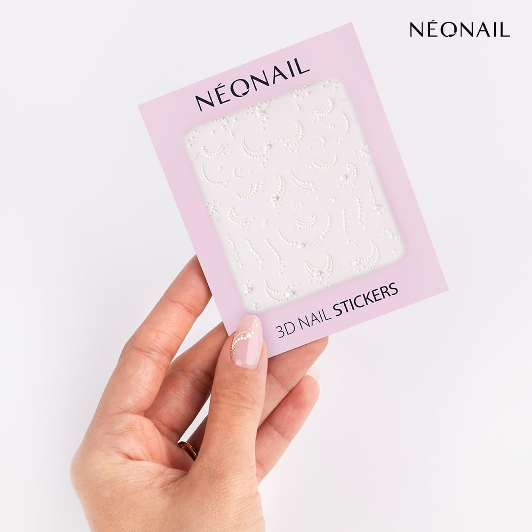 NÉONAIL Nagelstickers 3D - 61 Muster - Nail Charms - Nägel Selber Machen - Nails - Nageldesign - Accessoires - Nailart - Nail Art Zubehör - Nagel Deko - Nagelschmuck - Decoratie Nageldesign - Weiß