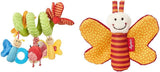 SIGIKID 42249 Actieve spiraalvlinder Baby Activity On Tour meisjes aanbevolen babyspeelgoed vanaf de geboorte Veelkleurig speelgoed Bebe Naty Shop Pakket met babyspeelgoed 41181 Veelkleurig