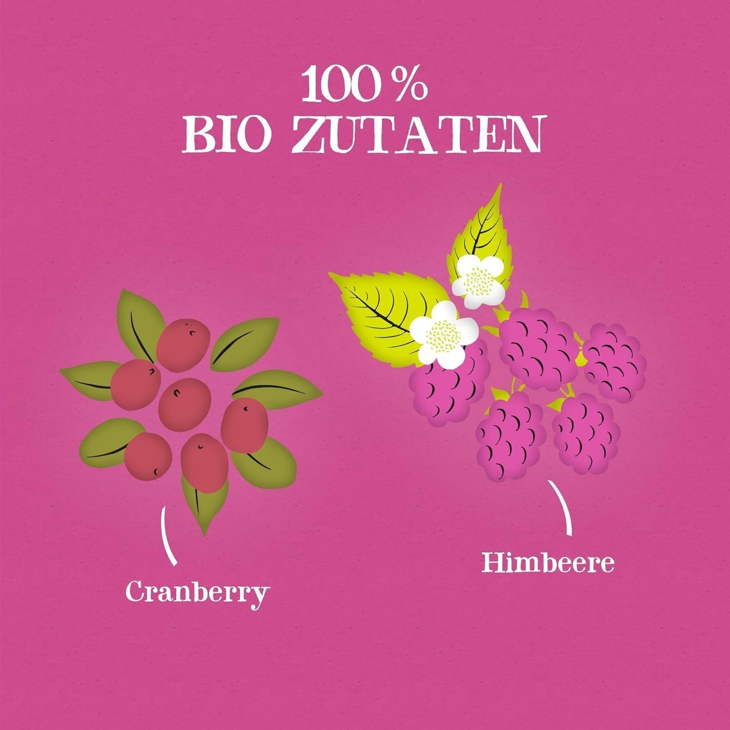 4Er Pack CUPPER biologische fruitthee "Cranberry & Raspberry Infusion", 4X20 niet-witte theezakjes, biologisch, fairtrade