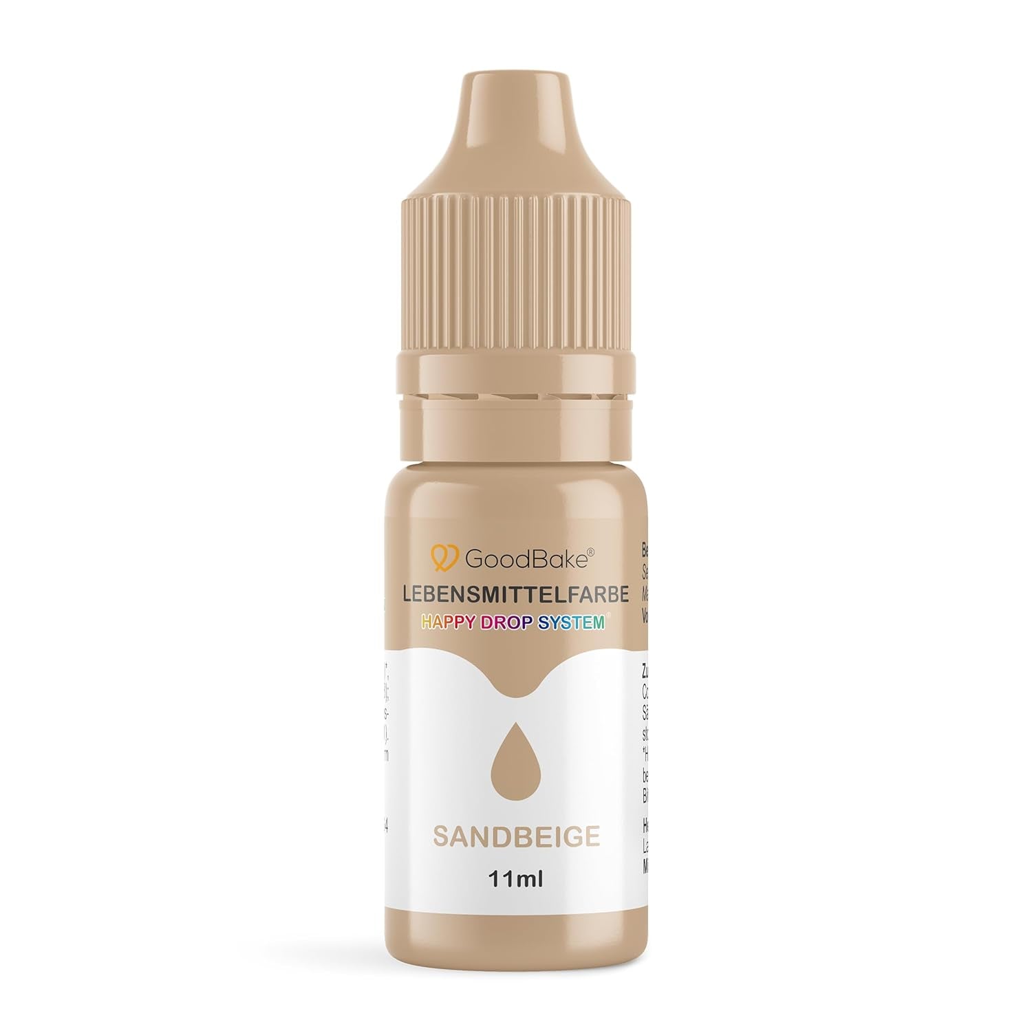 Goodbake Pastelzandbeige kleurstof (11 ml) - Hoge dosis kleurstof - Voor het kleuren van taarten, fondant, botercrème, macarons, drankjes, slijm en vele andere artikelen. 100% veganistisch