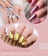 BISHENGYF Rose Gold Chrome Nail PowderNeue Upgrade Grosse Kapazitä Chrom PulverSuper-spiegeleffect Metall Mirror Chrome Powder – Neon Glassy Pearl Effect Glitter Nagelkunst Poeder voor DIY Salon