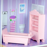 Olivia's Small World gigantisch poppenhuis, groot houten poppenhuis met meubels en accessoires, poppenhuis met 3 verdiepingen voor kinderen, poppenhuis voor poppen van 30 cm, 3 jaar + Naty Shop poppenhuizen