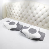 Topmener Orthopedisch kussen van traagschuim, verstelbaar nekkussen, vlindervormig ergonomisch orthopedisch kussen voor neksteun tijdens de slaap, slaapkussen voor rug- en buikslapers Cervicale orthopedische kussens Naty Shop