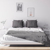 Soleil D'Ocre Adele, Zigzag hoes, Van de bank gegooid, Polykaton, Grijs, 220 X 240 Cm Dekbedden en dekbedden Naty Shop