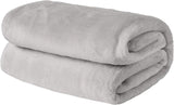 Brentford's ultrazachte fleece sprei, zilvergrijs, groot tweepersoonsbed - 150 x 200 cm bedden en dekens Beuche den Brentfords-Store Zilvergrijs 150 x 200 cm