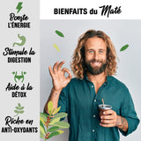 ORIGEENS BIO YERBA MATE THEE 200G - De originele I Bio Yerba Mate ongebrand, bladeren, zonder stengels, stof en kruimels I Energieke en ontgiftende drank