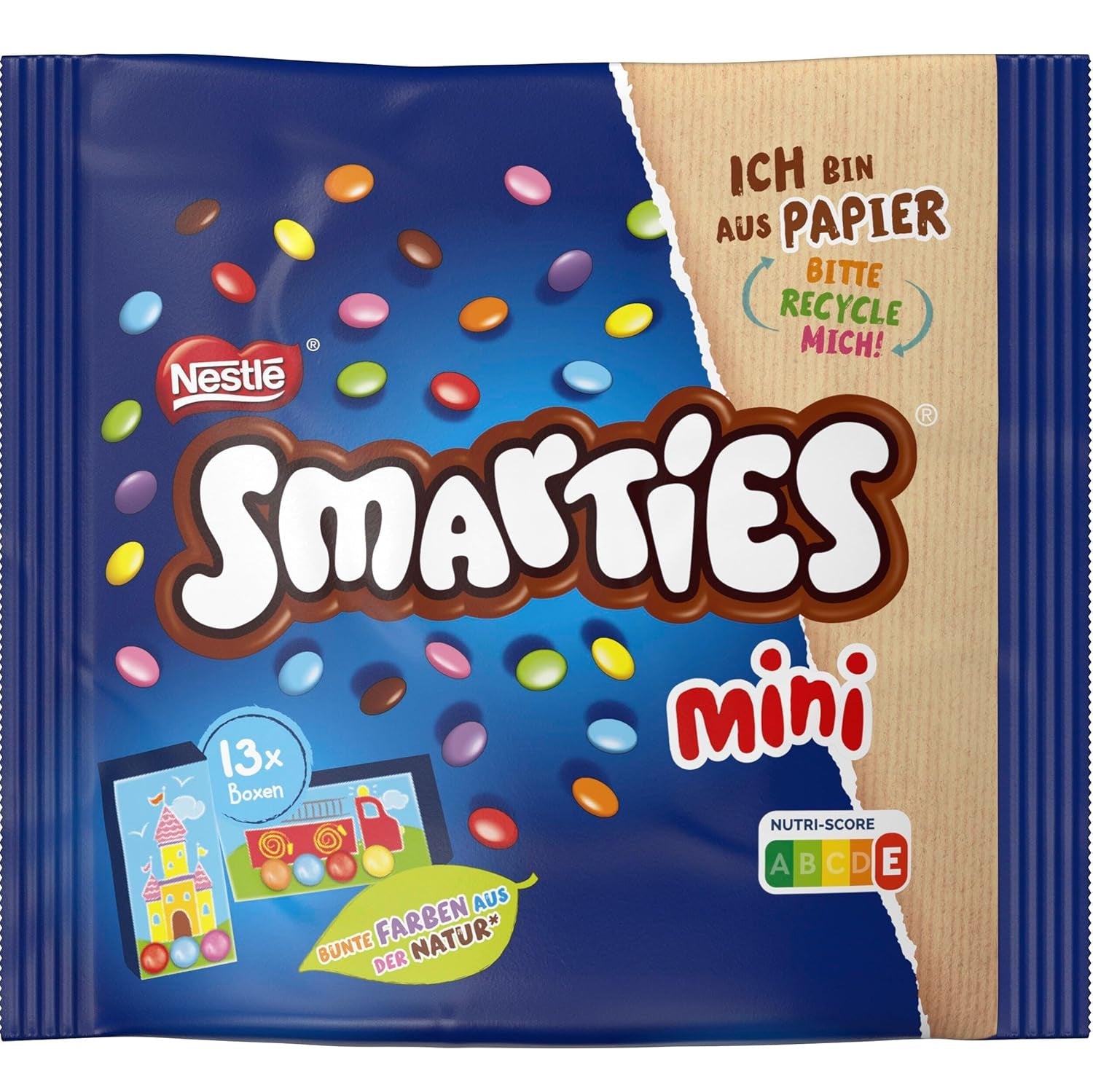 Nestlé SMARTIES Mini, kleine linzen met melkchocolade, individueel verpakt, 16 stuks (16 x 187 g)