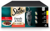 Sheba CATCARE Zakje Nat Vers & FIJN (Vlees) Stukjes IN Jus Volwassene 50G Multipack Standaard