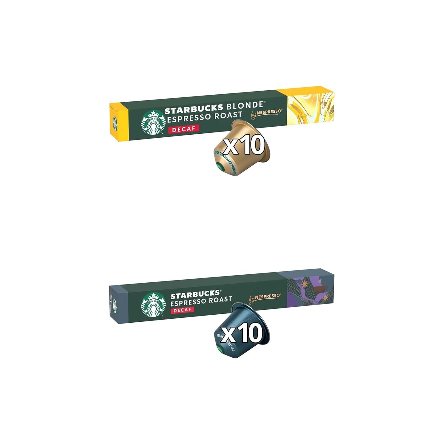 STARBUCKS Explorer Pack Decaf van Nespresso, Kaffeekapseln 6 x 10 (60 Kapseln) – Exclusief bij Amazon