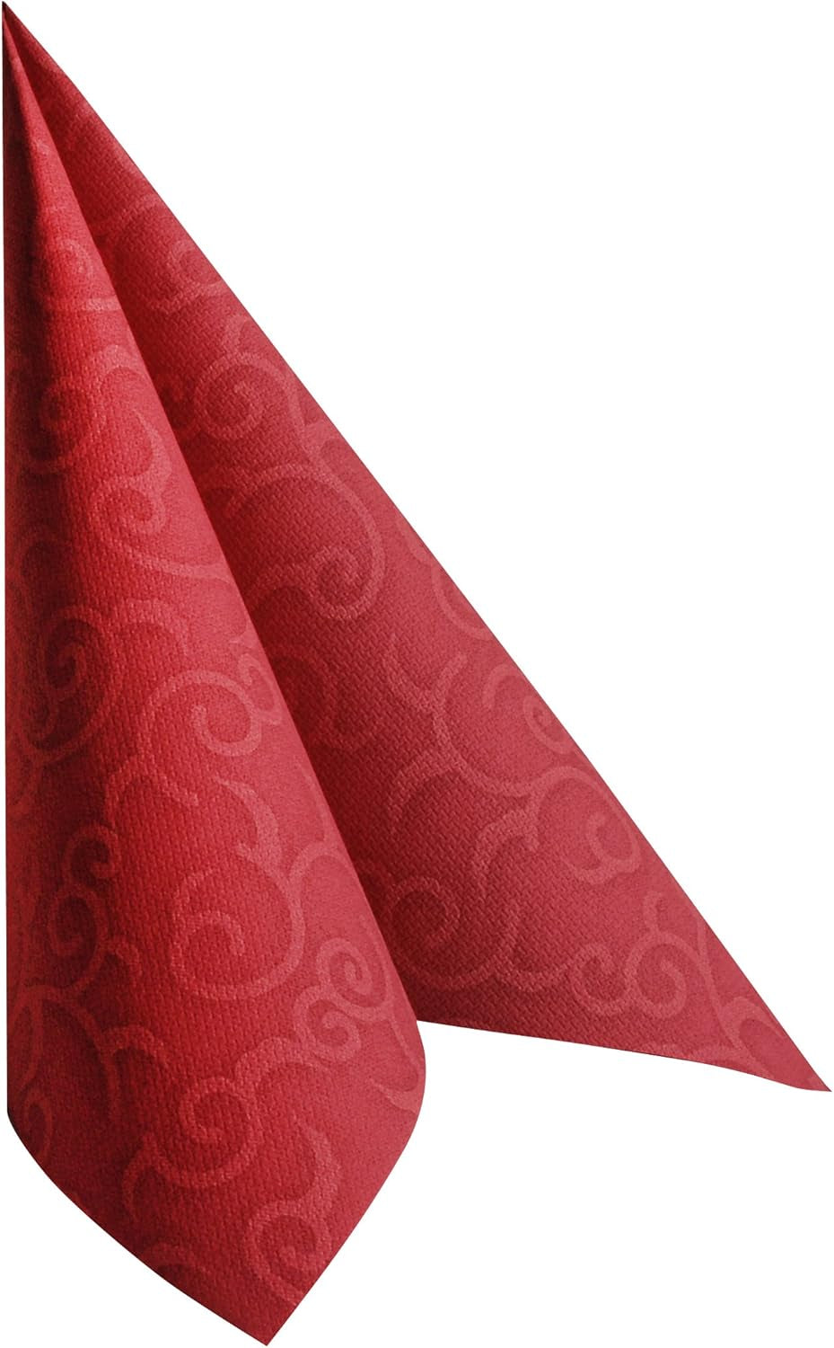 Papstar, 50 servetten "ROYAL Collection" 1/4 vouw 40 Cm X 40 Cm Bordeaux "Casali", #84880